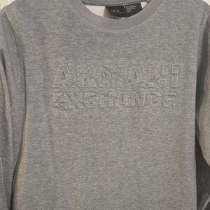 Armani Exchange Heather Gray Crewneck